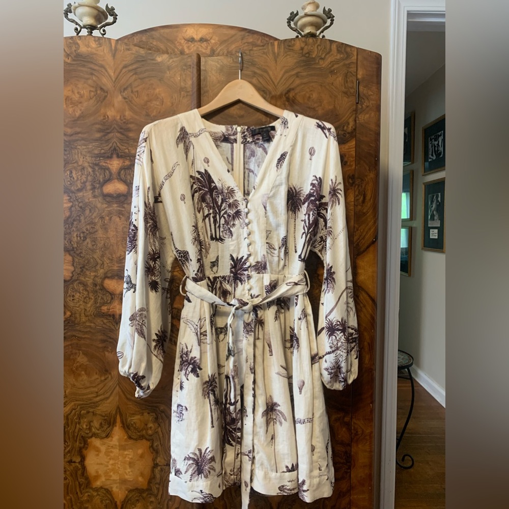 Banana republic safari linen dress